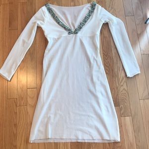 NWOT swim Beachwear white sheer cover up
